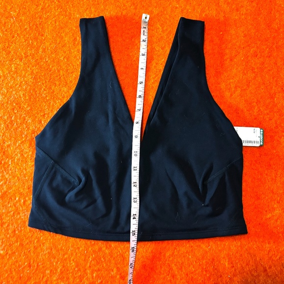 Free People Movement black Never Better V-neck bra top NWT - Picture 11 of 11